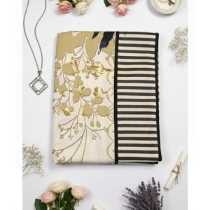 minimal beige olive khaddi printed shirt – premium lawn feel